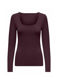 ONLEA 2-WAY DEEP NECK - T-shirt à manches longues - winetasting
