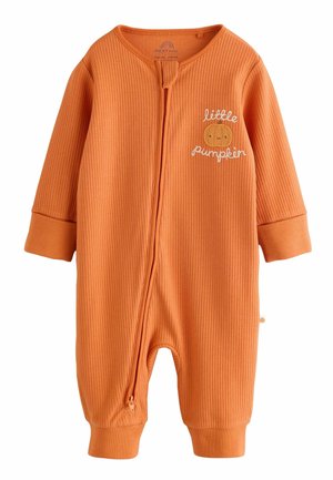 REGULAR FIT - LITTLE PUMPKIN TWO WAY ZIP - Pižame - rust brown
