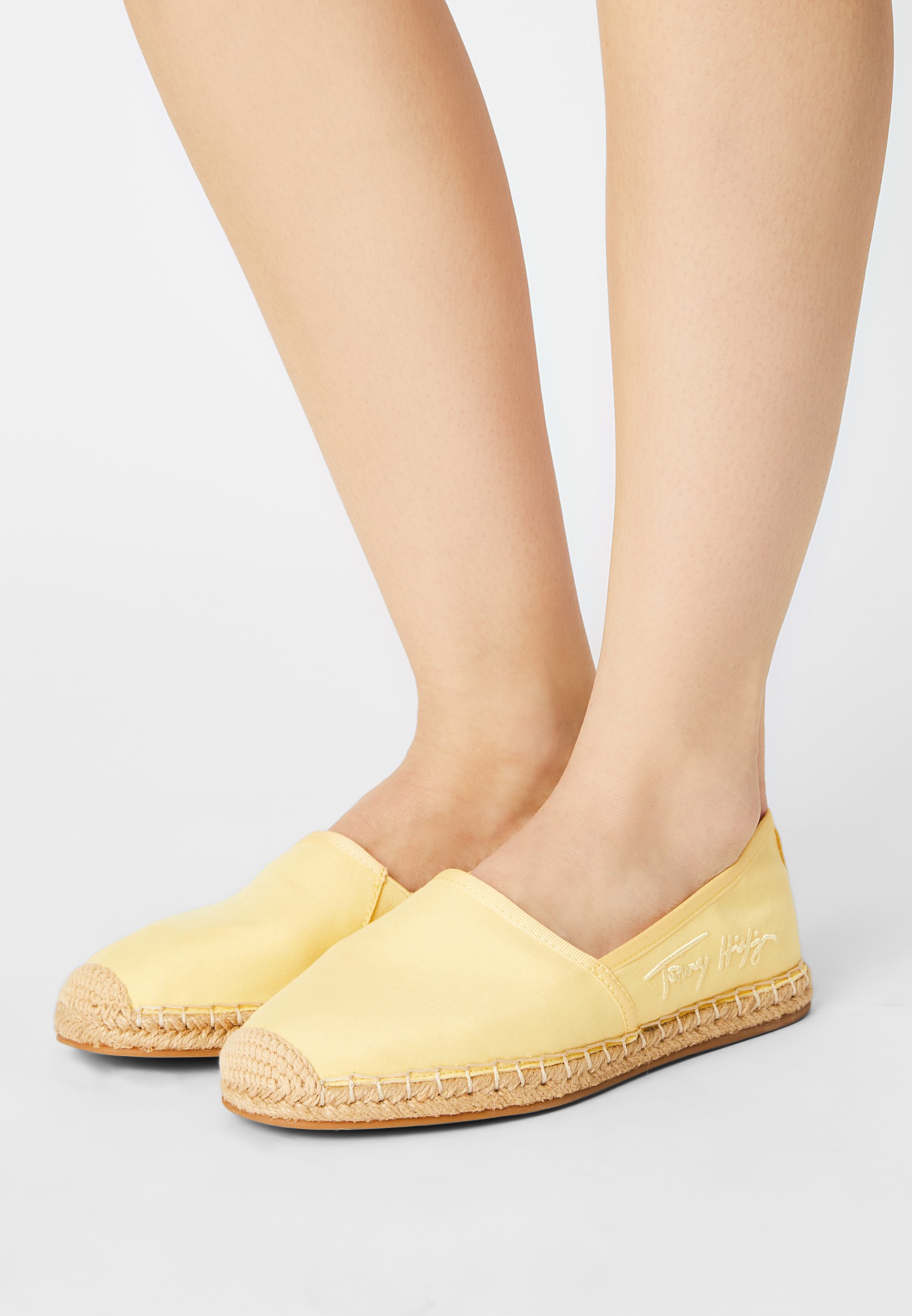 bright yellow espadrilles