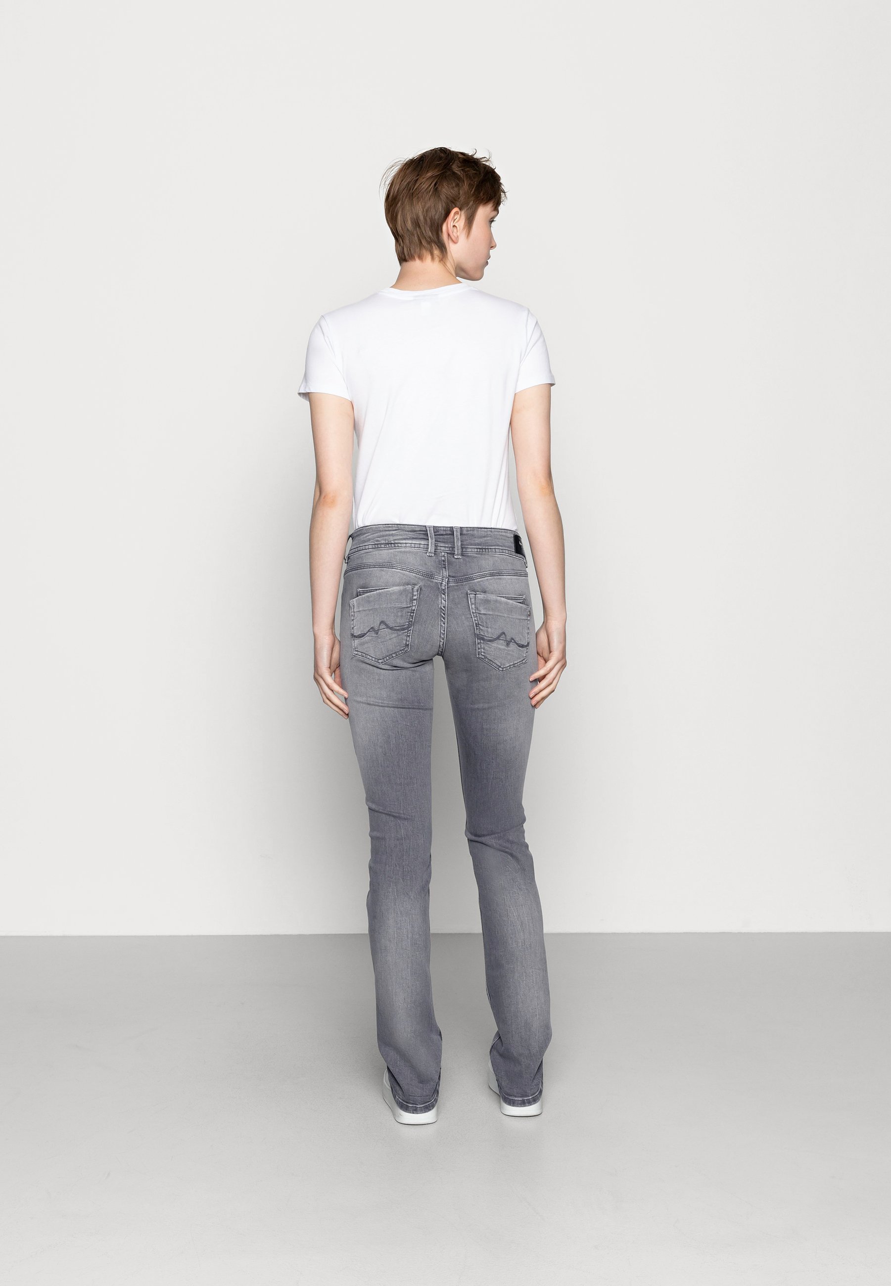 Pepe Jeans HOLLY - Jeans Straight Leg - denim/grey denim - Zalando.de