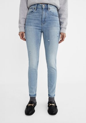 D07 - Džínsy skinny fit - blue