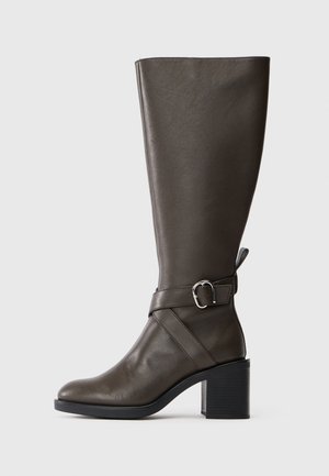 NALIE - Høje støvler/ Støvler - dark brown
