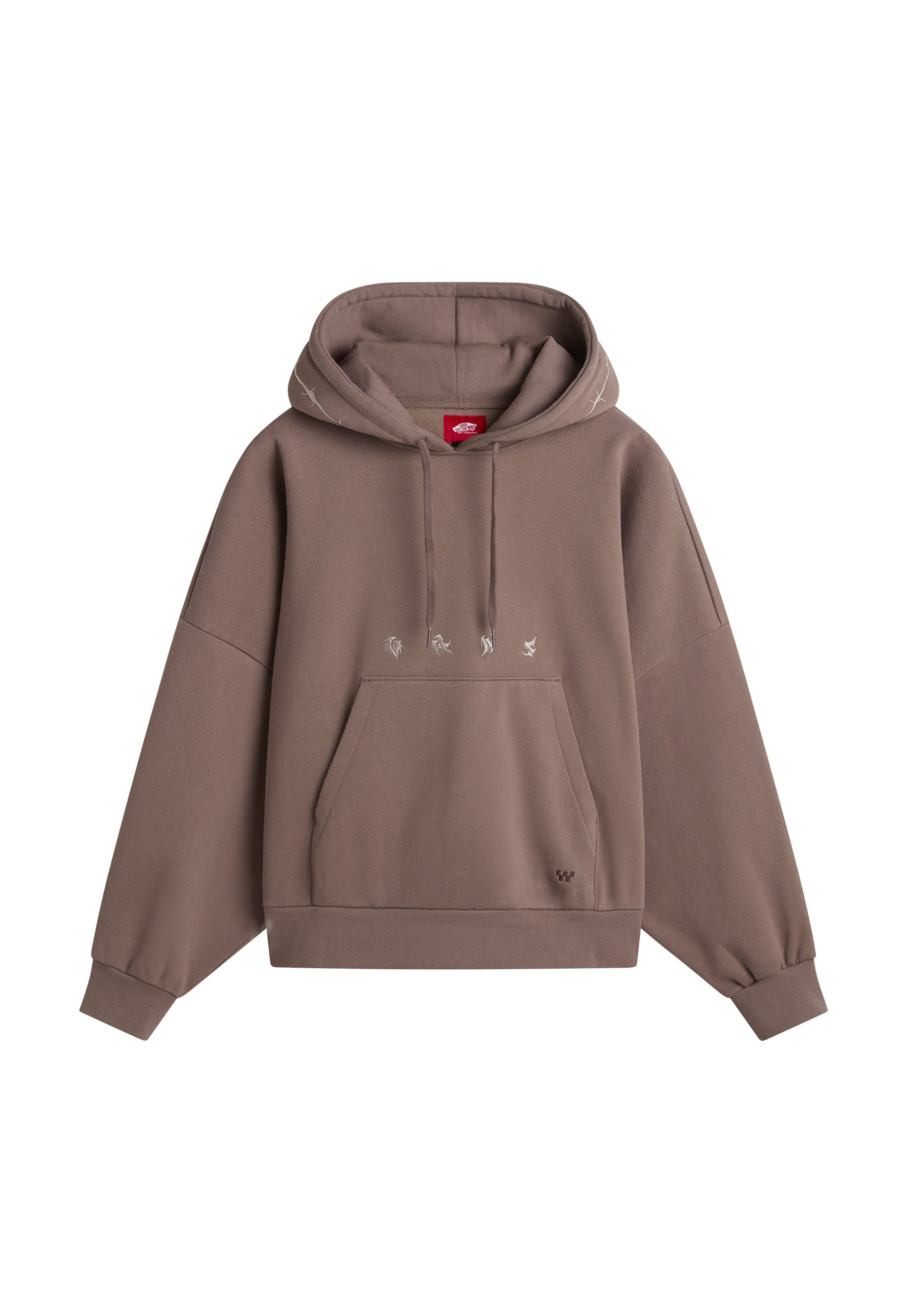 Sweatshirt Capuche Sweat Ã Capuche Vans Femme Brun Sweat En Coton