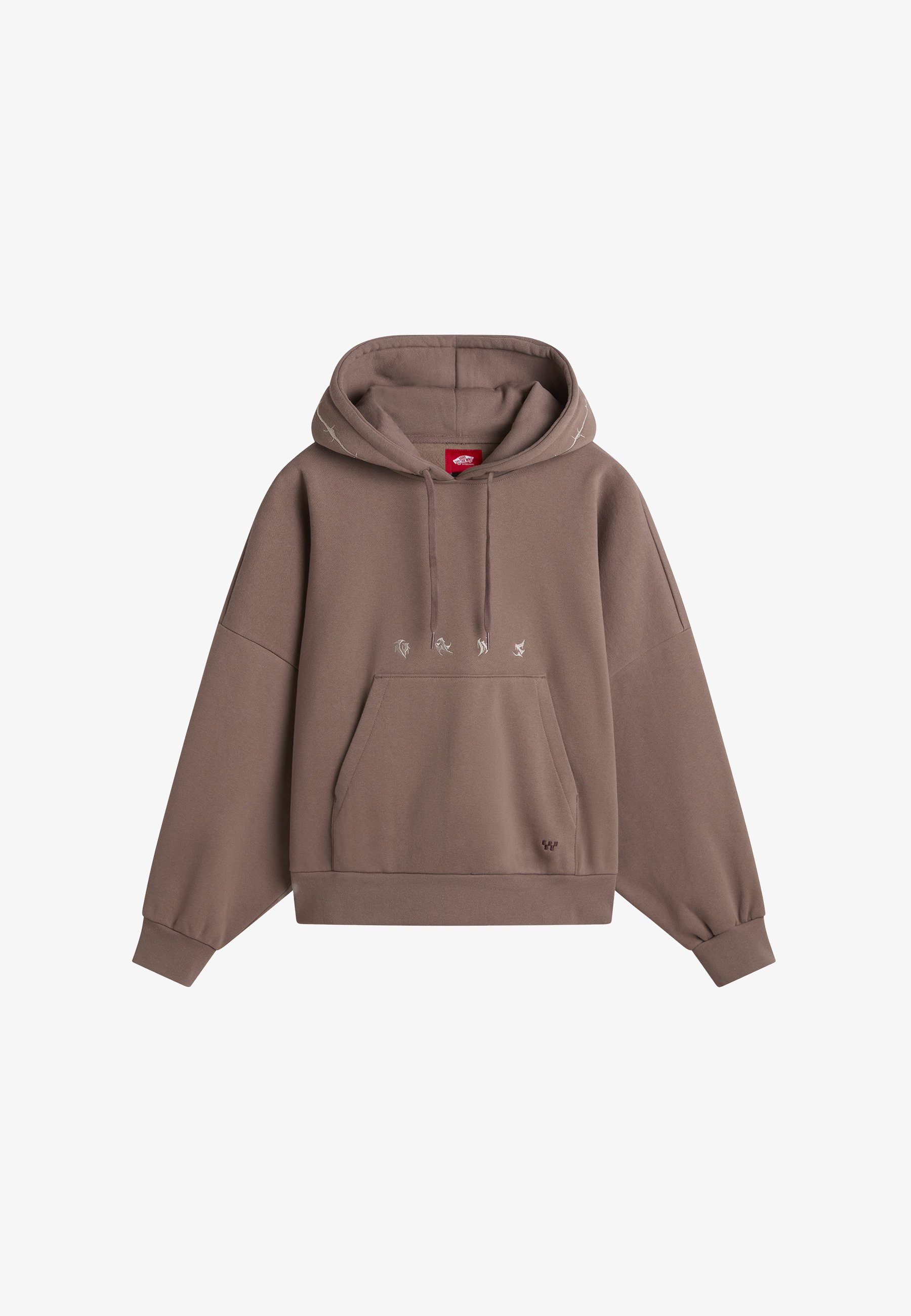 Sweatshirt Capuche Sweat à Capuche Vans Femme Brun Sweat En Coton