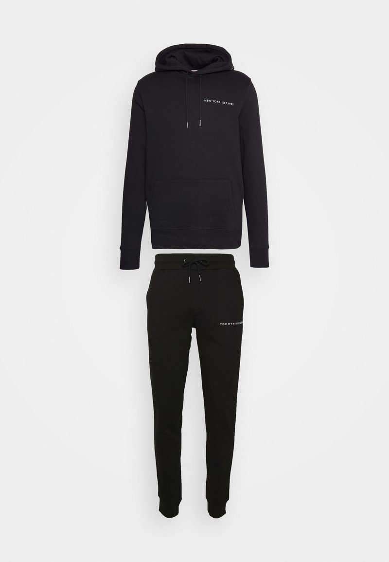 Tommy Hilfiger MULTI PLACEMENT TRACKSUIT SET - Fato de treino - black