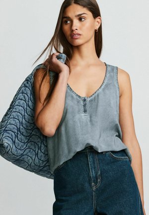 Next FRONT BUTTON DETAIL TALL - REGULAR FIT - Tops - chambray blue
