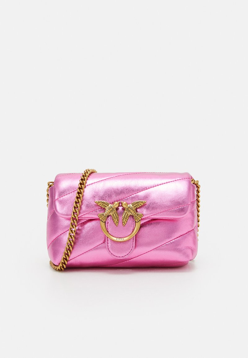 Pinko LOVE BABY PUFF - Axelremsväska - barbabietola/antique gold ...