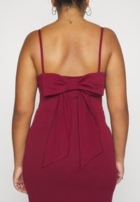 WAL G CURVE RAY BOW MIDI - Φόρεμα σε ίσια γραμμή - wine