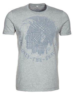 T-shirts print - mottled grey