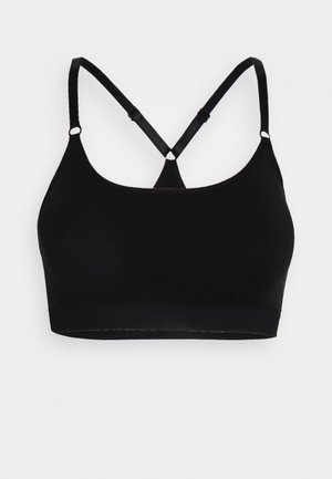 ONPLEA-2 SEAM BRA  - Light support sports bra - black