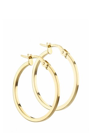ELEGANT SQUARE TUBED HOOP - Náušnice - yellow gold-coloured