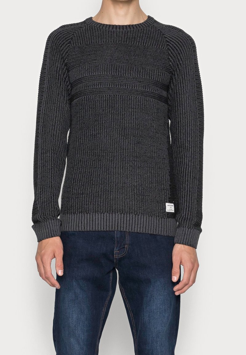 Jack & Jones Stickad tröja - black