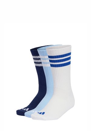STRIPES CUSHIONED CREW 3 PAIR PACK - Calze sportive - dark blue/white glow/blue