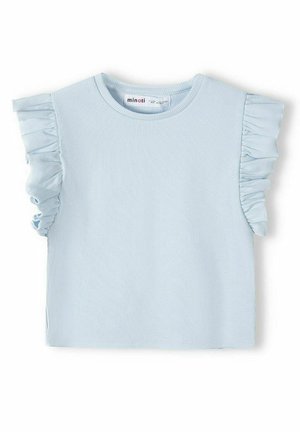 WITH FRILLED SLEEVES - Blus - blue