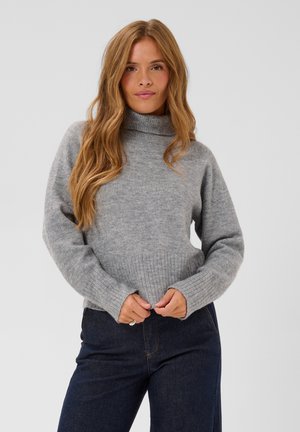 Kaffe, KAERIN ROLLNECK - Pullover - grey melange
