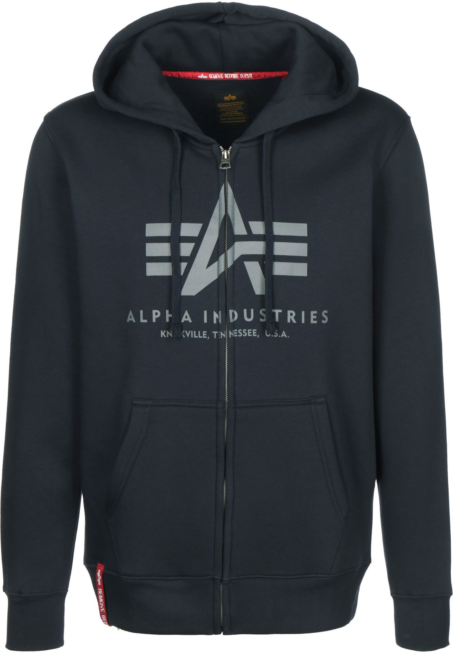 Alpha Industries Sudadera con cremallera - rep. blue/azul - Zalando.es