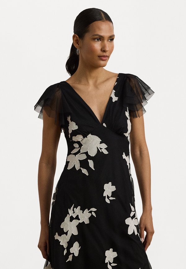 NESSA FLORAL APLQUE MESH COCKTAIL DRESS - Occasion wear