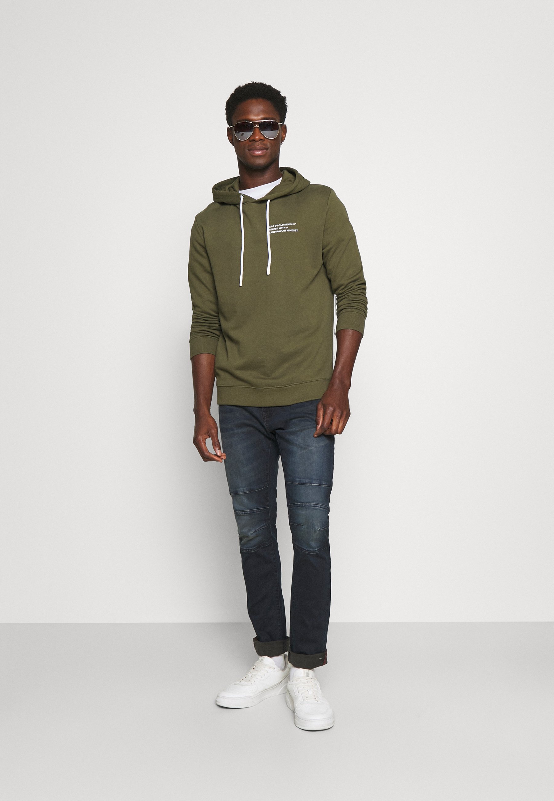 Marc O'Polo DENIM LONG SLEEVE HOOD TEXT 