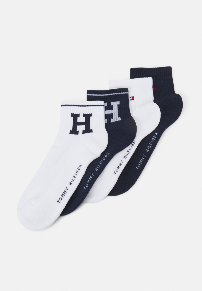 Tommy Hilfiger MEN QUARTER SPORT PATCH 4 PACK Socks white/navy
