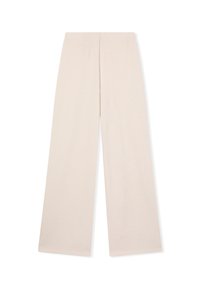 Jasnonude, szerokie spodnie z teksturowanej tkaniny, z wysokim stanem i prostym krojem, odpowiednie do różnych okazji.