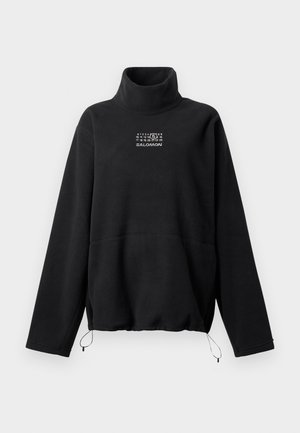 LONG-SLEEVED - Pulover din fleece - washed black