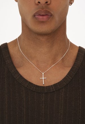 Common Lines CROSS PENDANT UNISEX - Náhrdelník - silver-coloured