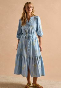 Tom Joule REGULAR FIT - JULIANA BRODERIE MIDI  - Särkkleit - blue