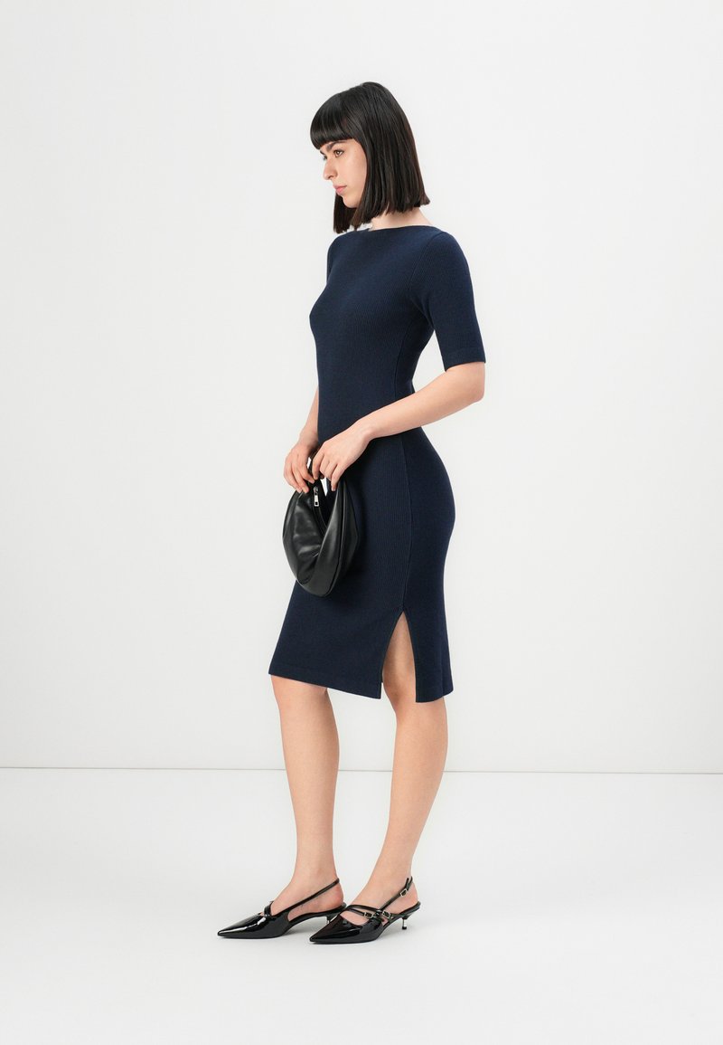 navy blue dress with black heels Vanity Dress, Women's Black Dresses – CityLux Boutique main image 0