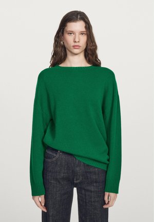 RIBBED CREW NECK - Pullover - green