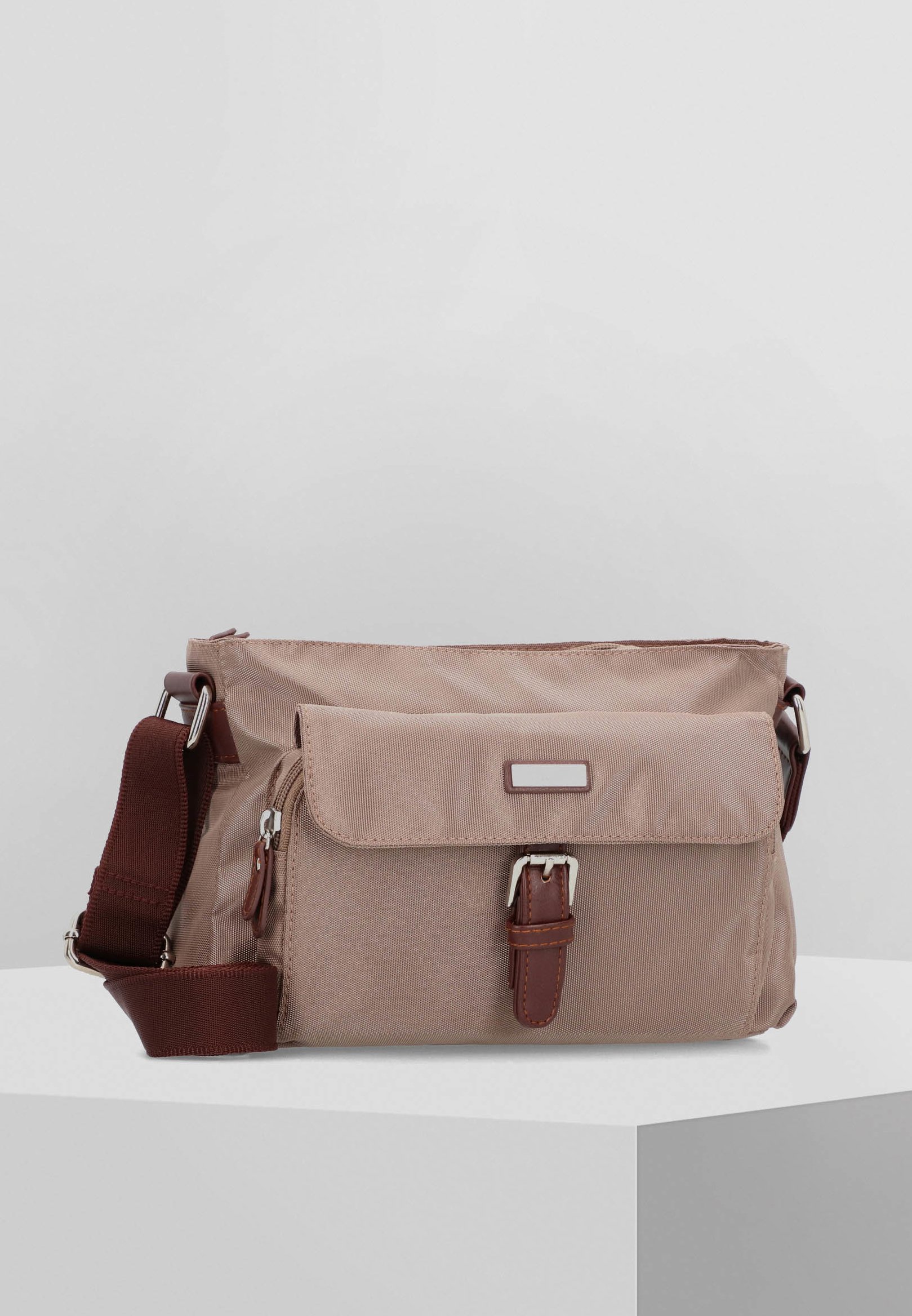 Carlo Cecchini Borsa donna hobo sacca a spalla in camoscio ottanio C203