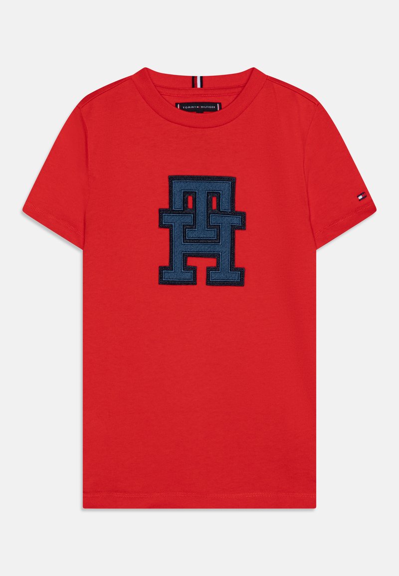 Tommy Hilfiger MONOGRAM TEE UNISEX - T-shirt imprimé - fireworks/rouge ...
