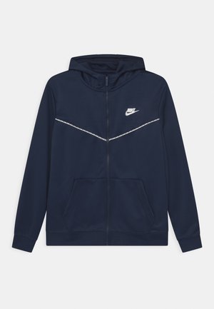 REPEAT HOODIE - Giacca sportiva - midnight navy/white