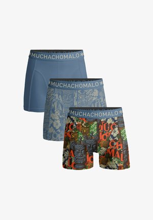 MUCHACHOMALO, 3-PACK PRINT SOLID - Boxershort - print print blue