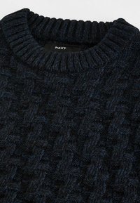 Next REGULAR FIT TEXTURED CREW - Strickpullover - charcoal grey