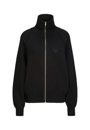 ALMIRA - Sweater met rits - black