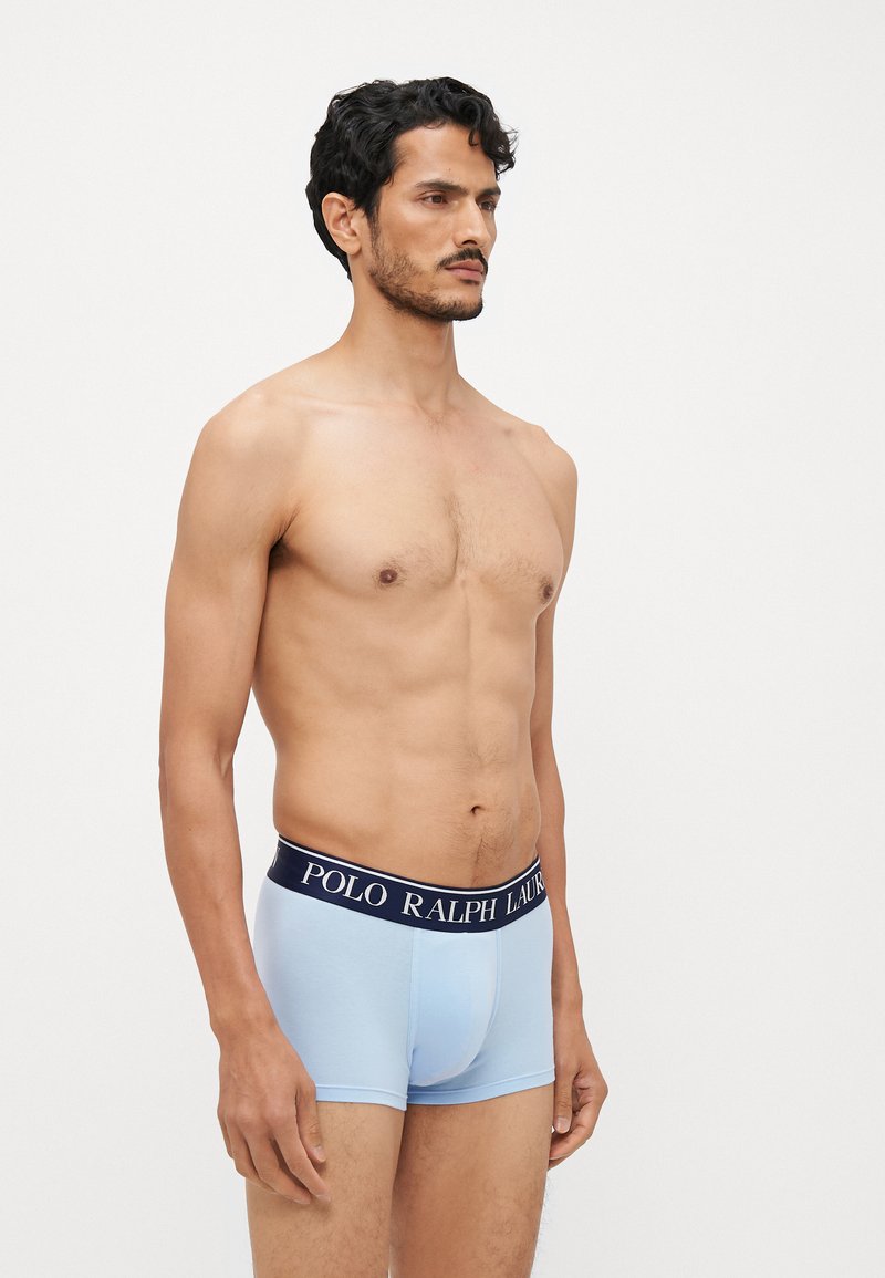 LACOSTE - Boxer mare con patch logo - AZZURRO S
