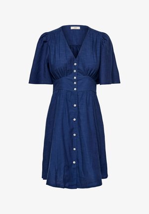 JDY, KLEID JDYNORA KURZES KLEID - Skjortekjole - medieval blue