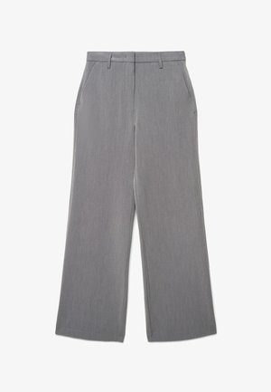 Calliope, PANTALONE LUNGO TINTA UNITA - Pantaloni - grigio fumo melange
