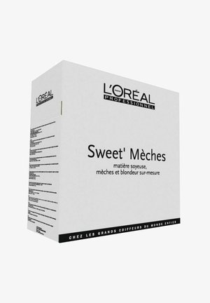 White packaging featuring the L'Oréal Professionnel logo. Text reads "Sweet' Mèches" with details in French about the product.