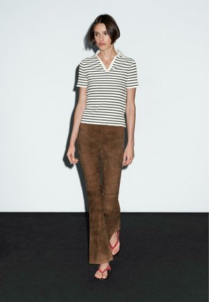 STRIPED - Polo shirt - white