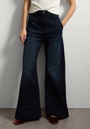 WIDE LEG - Jeans a zampa - dark blue