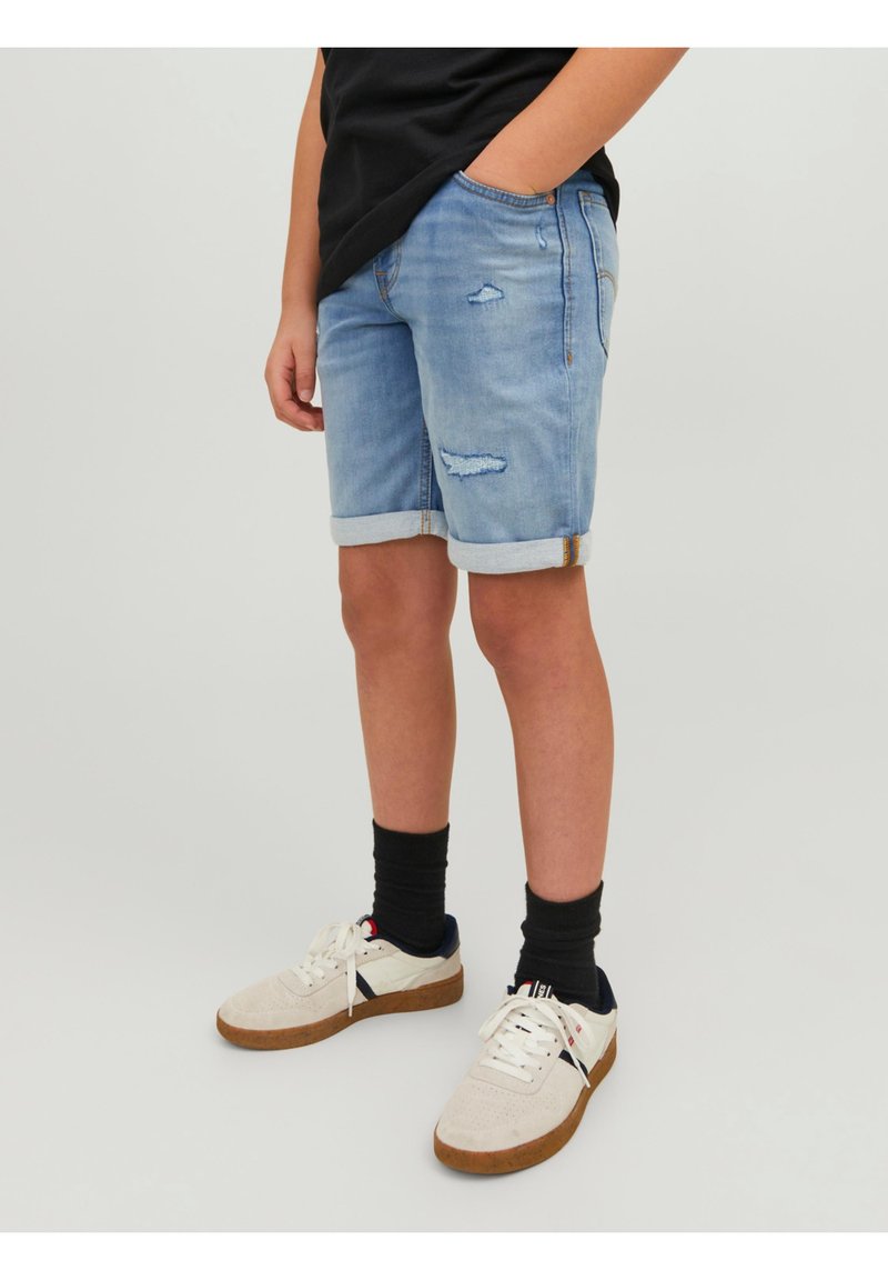 Jack & Jones Junior JJIRICK JJIORIGINAL - Džínové kraťasy - blue denim