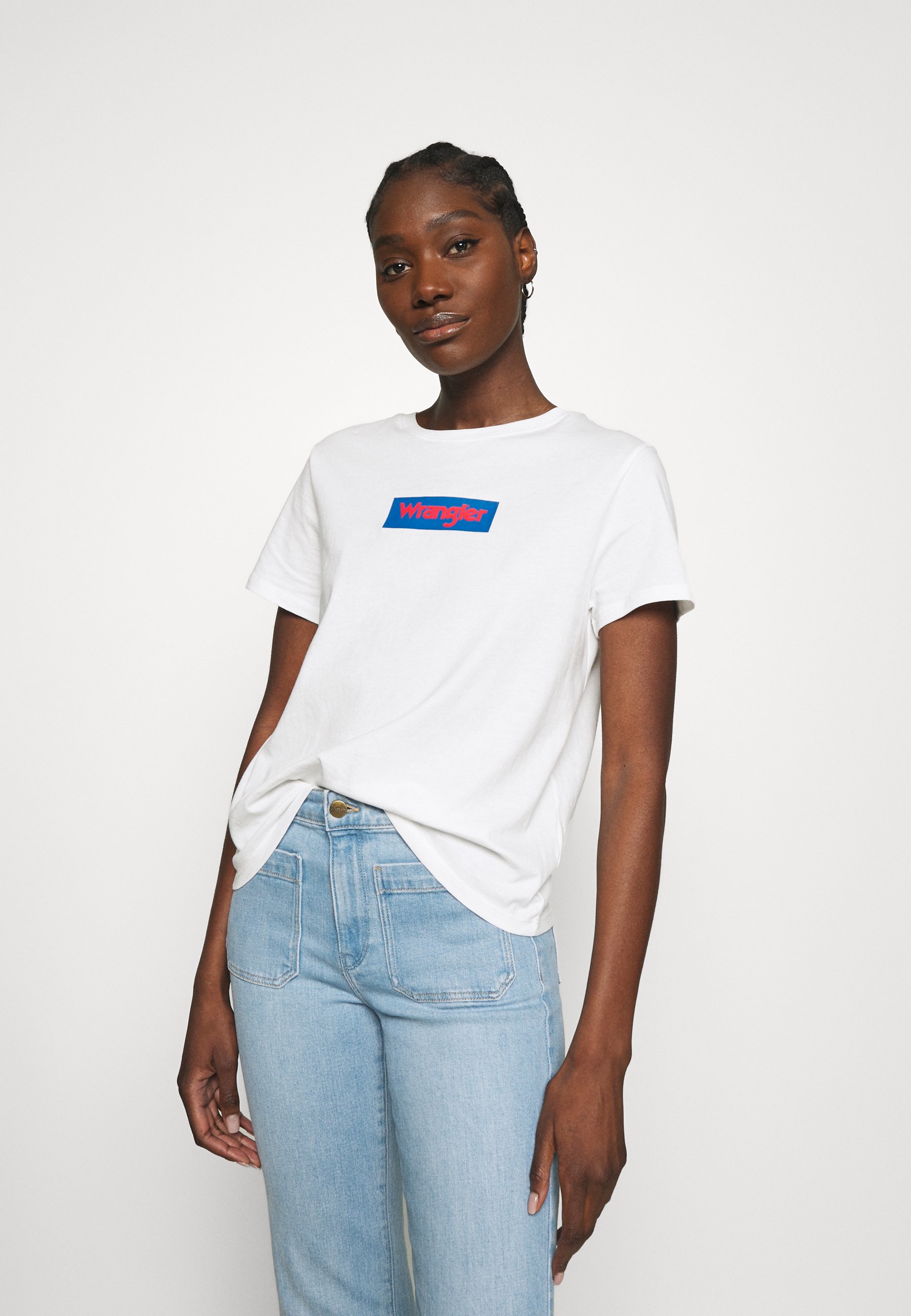 off white box logo tee