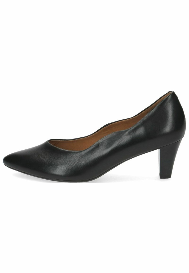 Escarpins CAPRICE - Largeur G, Talon 46mm, Cuir - Confort MEMOTION Pour Pieds Moyens