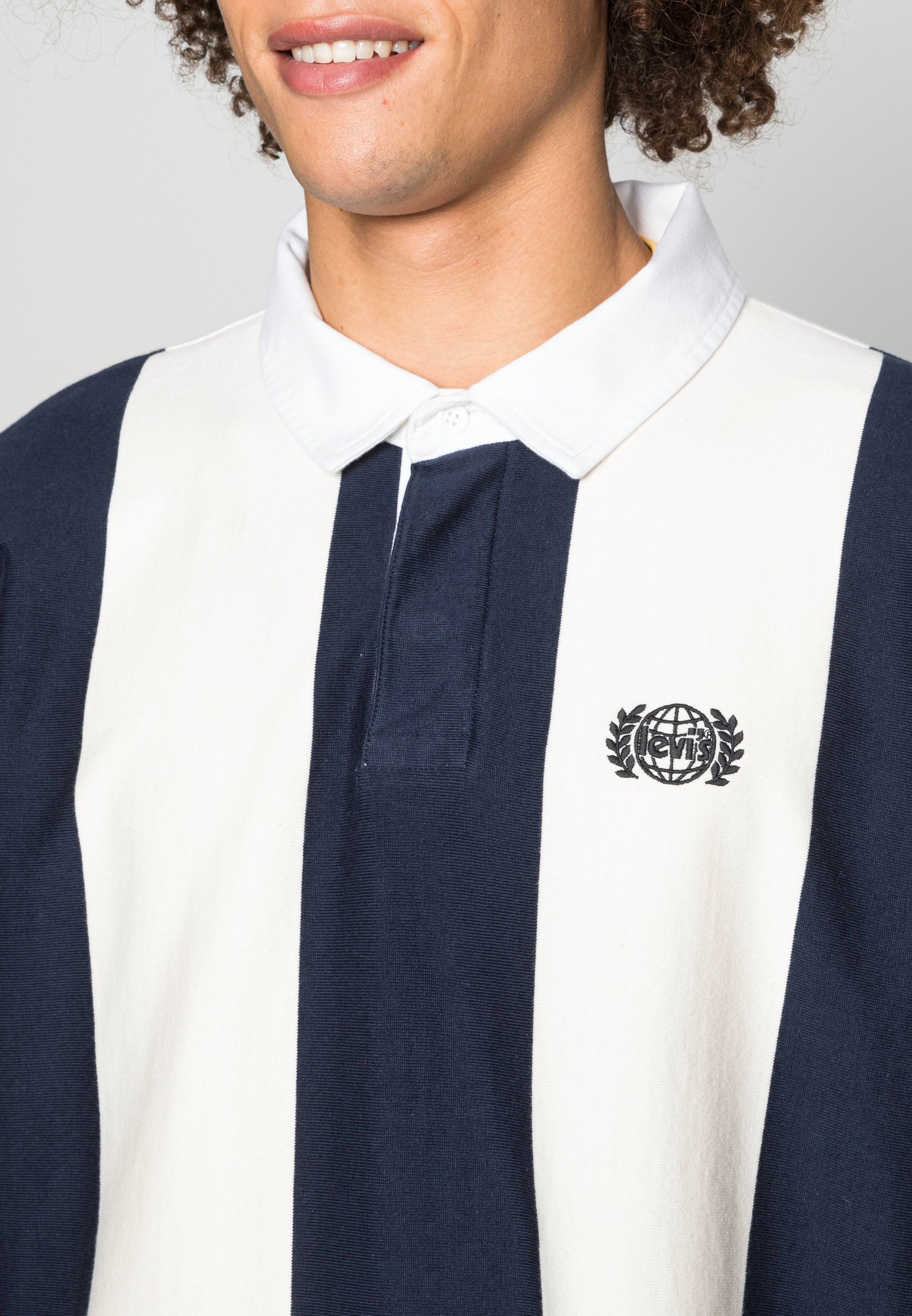 Levi's® STAY LOOSE RUGBY - Poloshirt - wall paper/navy/zwart - Zalando.be