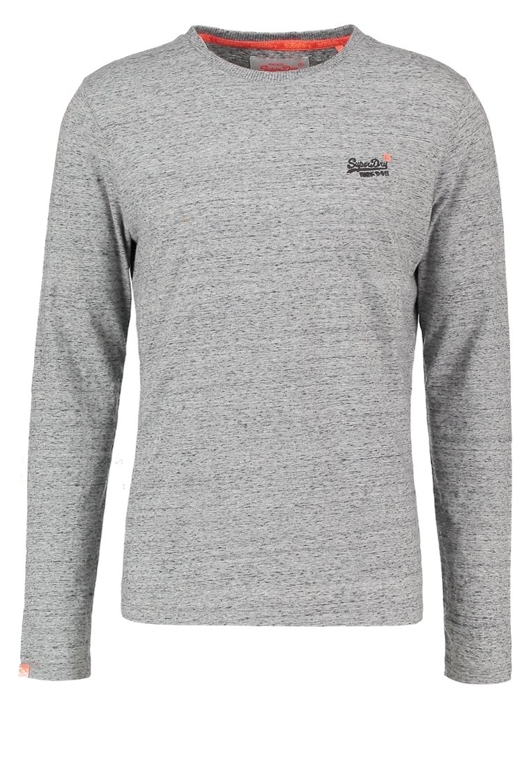 Superdry Co Maglietta a manica lunga mottled grey/grigio