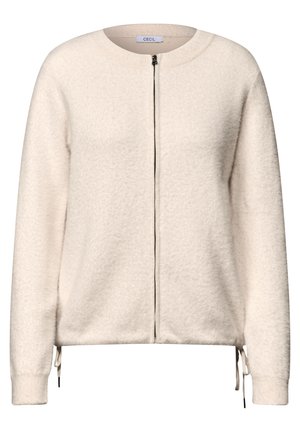 Cecil, FEDERGARN CARDIGAN MIT RUNDHALS - Chaqueta de punto - oat milk beige melange