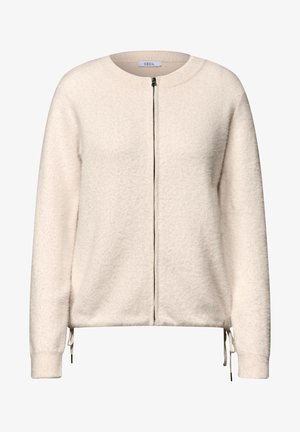 Cecil, FEDERGARN CARDIGAN MIT RUNDHALS - Chaqueta de punto - oat milk beige melange