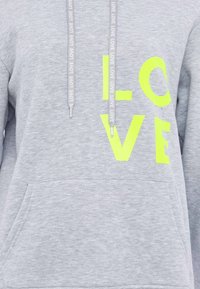 Zwillingsherz LOVE - Felpa con cappuccio - grau