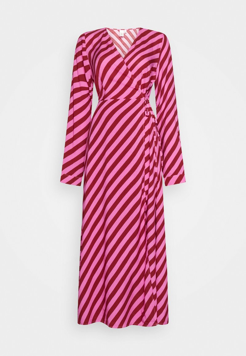 YAS Tall YASSAVANNA LONG WRAP DRESS - Μάξι φόρεμα - phlox pink/pink/rhubarb